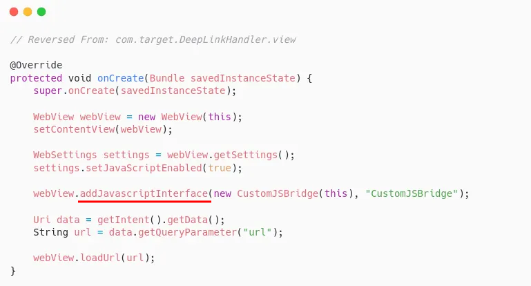 addJavascriptInterface